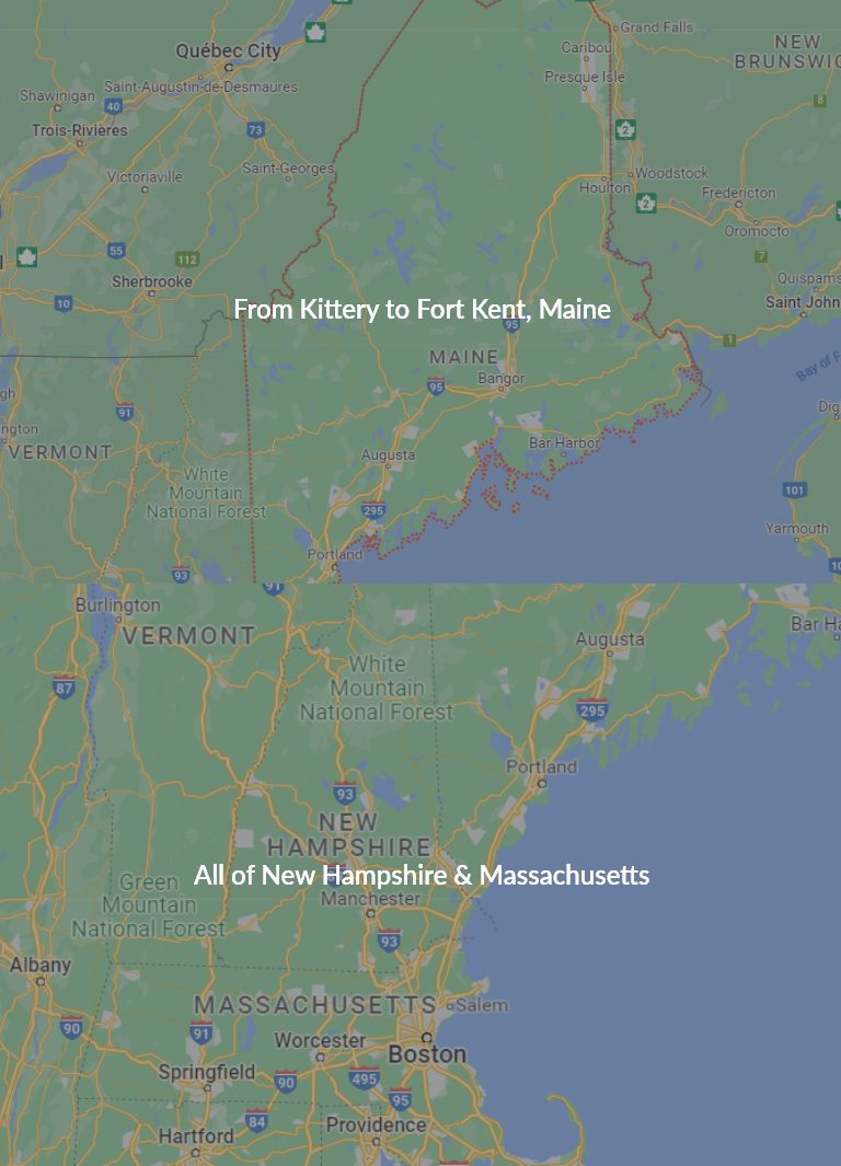 map of maine, new hampshire and massachusetts